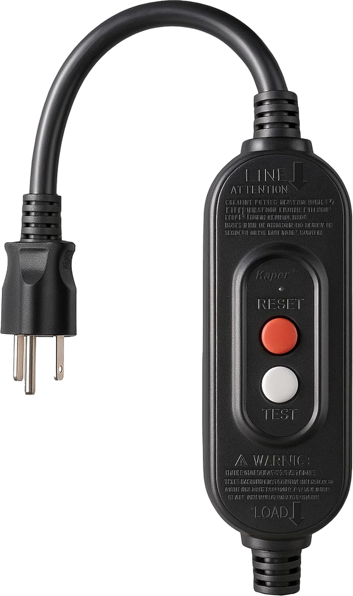 Kaper GFCI Inline Plug - 3 Prong Replacement